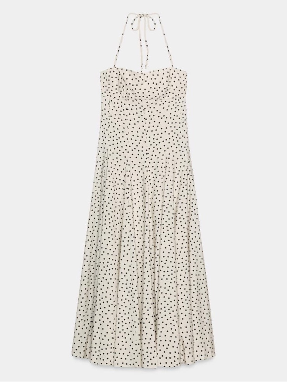 NWT Zara Polka Dot Halter Maxi Dress – Size Large